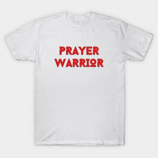 Prayer Warrior | Christian Typography T-Shirt